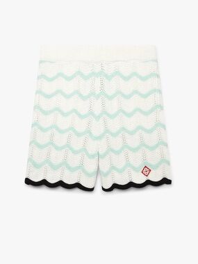 🌟CasaBlanca🌟 NWT Gradient Wave Crochet Short. Mens M. GORGEOUS.